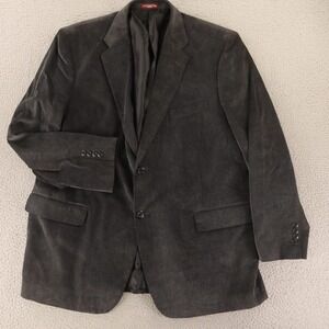 Covington Jacket 48R XL Gray 100% Cotton Corduroy Blazer Sport Coat